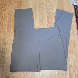 Italian Ficelle Taupe Straight leg travel pants Size 4